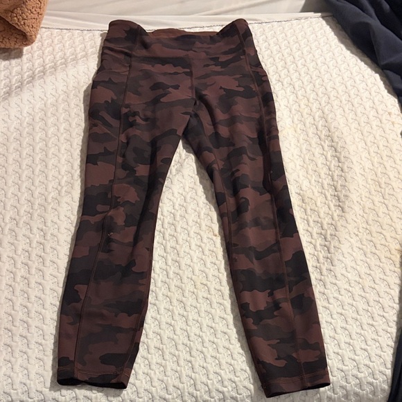lululemon athletica Pants - lululemon athletica Camouflage Leggings - Brown and Black